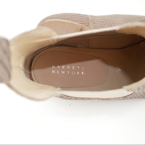 Barney’s taupe snake embossed leather Chelsea boot - Picture 5 of 8